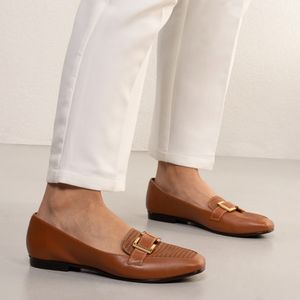 Sapatilha Kult Mocassim Feminina Caramelo