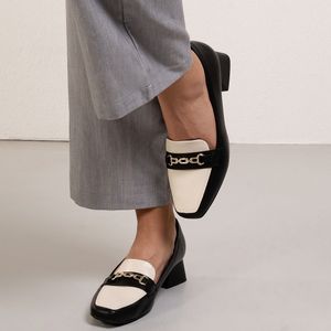 Sapato Mocassim Salto Grosso Piccadilly Feminino