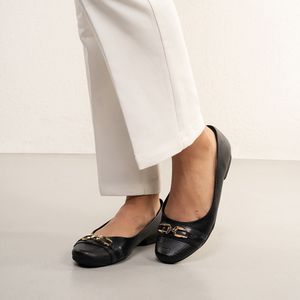 Sapatilha Bico Fino Piccadilly Feminina Preto