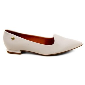 Sapatilha Vizzano Salto Baixo Bico Fino - Branco