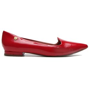 Sapatilha Vizzano Bico Fino Verniz Feminina - Vermelho