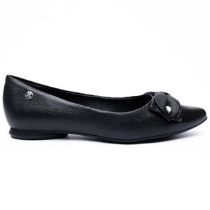 Sapatilha Couro Bottero Burnish Feminino - Preto