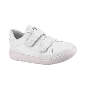 Tênis Infantil Bibi New Way Branco de Couro com Tiras
