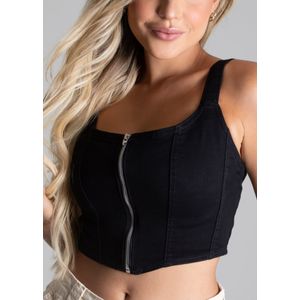 Top Sarja Sawary Feminino Preto