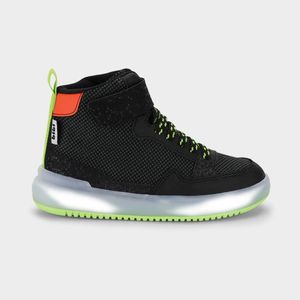 Abotinado Infantil de Luz High Sneakers Preto