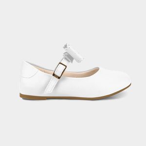 Sapatilha Infantil Bibi Ballerina Mini Branca com Laço