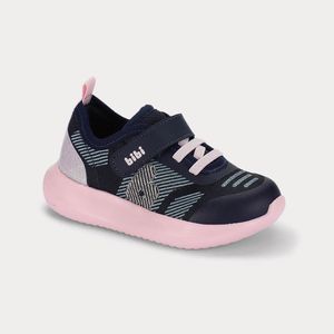 Tênis Infantil Bibi Flash Azul Marinho com Rosa