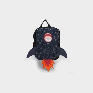 Mochila Infantil Bibi Azul Marinho de Foguete