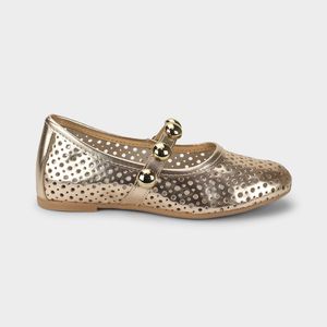 Sapatilha Infantil Bibi Ballerina Basic Dourada