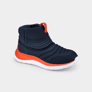Bota Infantil Bibi Para Todos Azul e Laranja