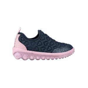 Tênis Infantil Bibi Roller 2.0 Azul e Rosa de Coração