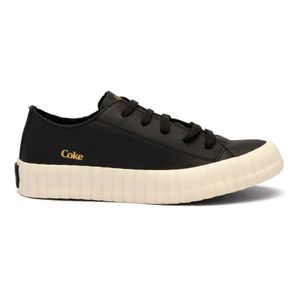 Tênis Preto Coca-Cola Newpoart Leather Feminino