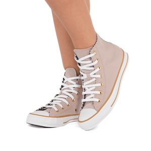 Tênis All Star Cano Alto Feminino Bege