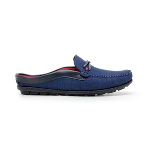 Mule Casual OP Santos com Detalhe em Metal Masculino Marinho