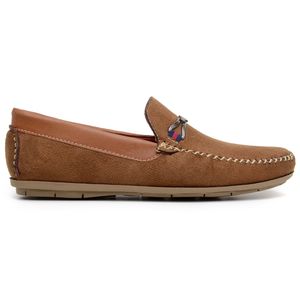 Mocassim Casual Op Santos Dia a Dia Masculino Marrom