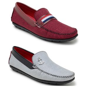 Kit 2 Pares Mocassim Casual Masculino Op Santos
