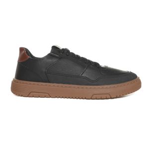 Tênis Casual Constantino Couro Masculino Preto