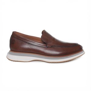 Sapato Constantino Tan Slipon Loafer Masculino Marrom