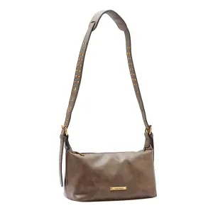 Bolsa Feminina Chenson Original Minimalista Luxo Ombro Marrom