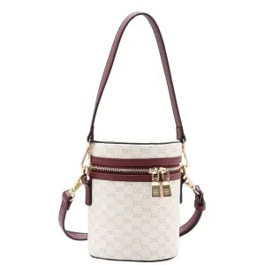 Bolsa Chenson Original Luxury Monograma Ombro Feminino Off White