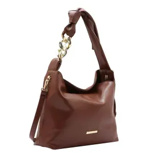 Bolsa Chenson Original Contemporâneo Hobo Feminino Marrom