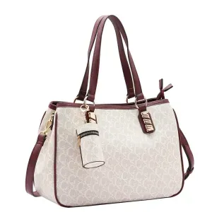 Bolsa Chenson Monograma Clássico Mão Feminino Branco Off