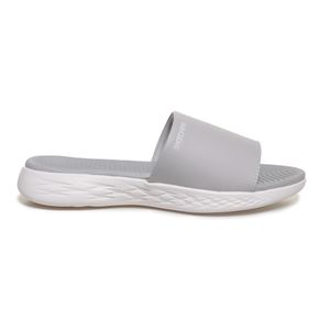 Chinelo Skechers Slide On The Go Feminino Cinza