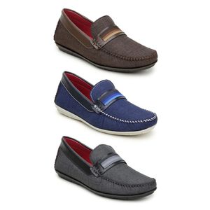 Kit Com 3 Mocassim Masculino Básico Clássico