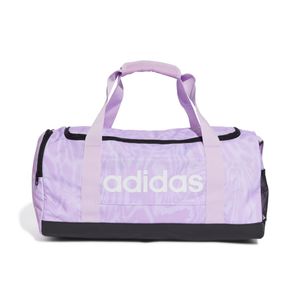 Mala de Treino Adidas Duffel Linear Graphic Pequena Roxa