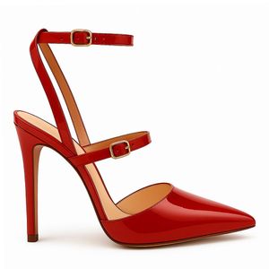 Scarpin Adele em Verniz Salto Alto Royalz Feminino Vermelho