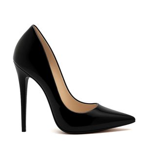 Scarpin Celine Royalz em Verniz Salto Alto Feminino Preto