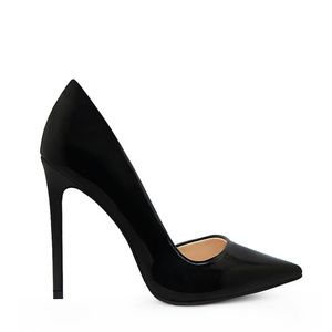 Scarpin Celine  em Verniz Royalz Salto Fino Feminino Preto