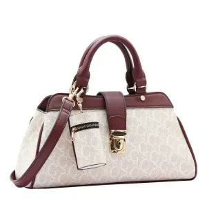 Bolsa Chenson Original Monograma Clássico Mão Feminino Off White