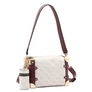 Bolsa Chenson Original Monograma Clássico Ombro Feminino Off White