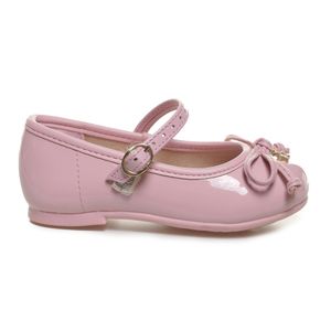 Sapatilha Molekinha Envernizada Infantil Rosa