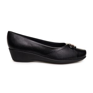 Sapato Piccadilly Anabela Clás Feminino Preto