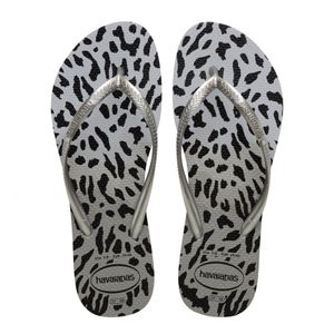 Chinelo Havaianas Slim Animals Cinza Feminino