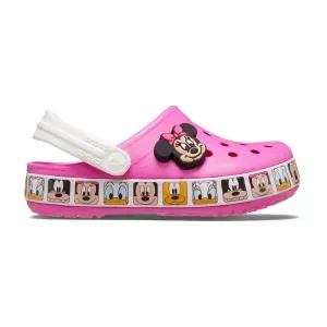 Babuche Crocs Fun Lab Minnie Band Clog Rosa Infantil