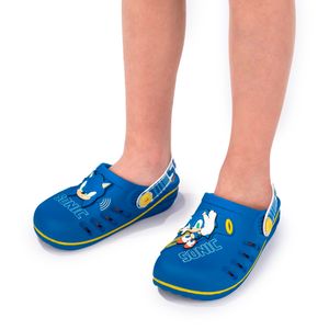 Babuche Grendene Sonic Speed Infantil Azul