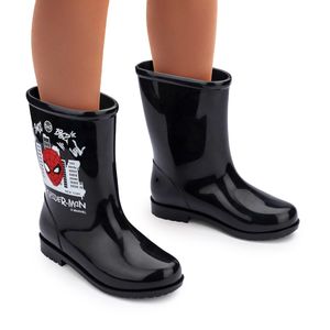 Galocha Grendene Kids Marvel Power Infantil Preta