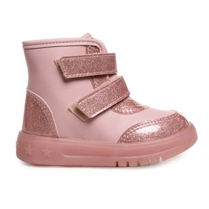 Bota Cano Alto Molekinha Led Infantil Rosa