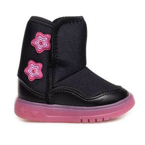 Bota Cano Alto Molekinha Star Infantil Preta