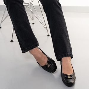 Sapato Piccadilly Anabela Clás Feminino Preto