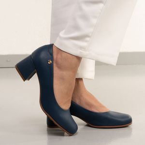 Sapato Modare Casual Salto Bloco Feminino Marinho