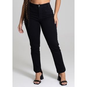 Calça Sarja Sawary Cropped Feminina Preta