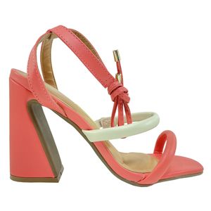 Sandália Social Vizzano Amarração Feminina Rosa