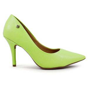 Scarpin Vizzano Pelica Salto Alto Feminino Verde