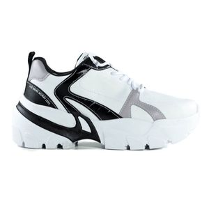 Tênis Casual Ramarim Chunky Recortes Feminino Branco