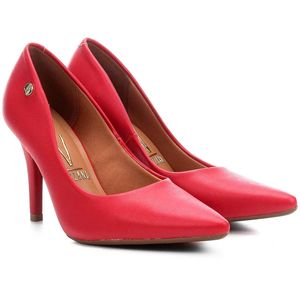 Scarpin Vizzano Fosco Salto Alto Feminino Vermelho