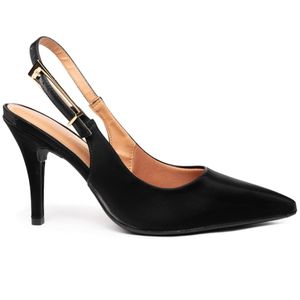 Scarpin Vizzano Salto Alto Feminino Preto